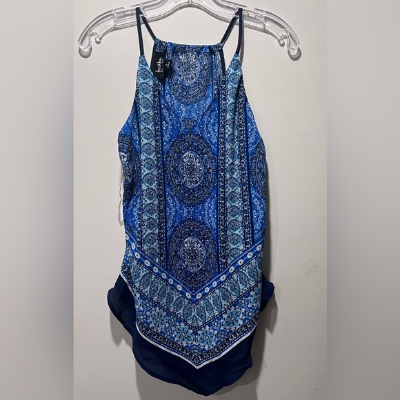 by & by Tops - By & By Handkerchief‎ Blue Top size Small NWT
